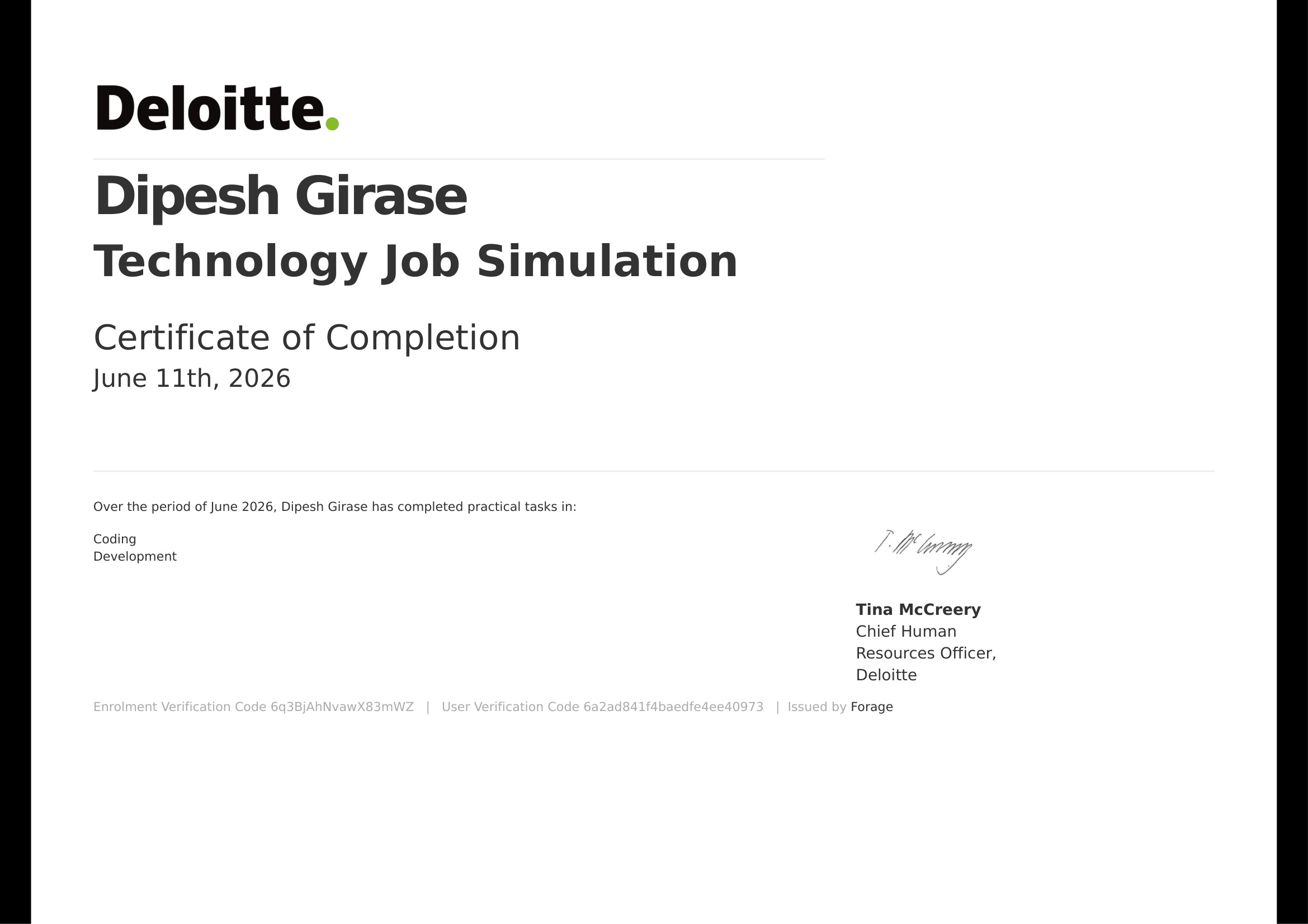 Deloitte Australia Technology Job Simulation